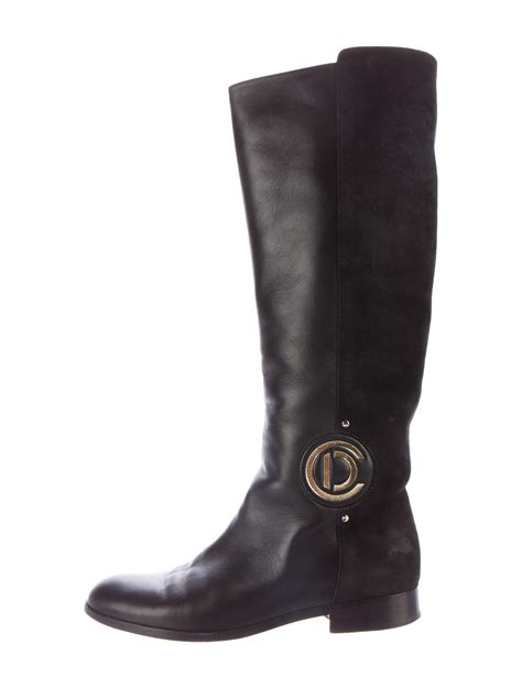 christian dior knee high boots|dior women's designer boots.